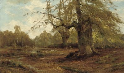 Burnham Beeches, Autumn by Alfred de Breanski